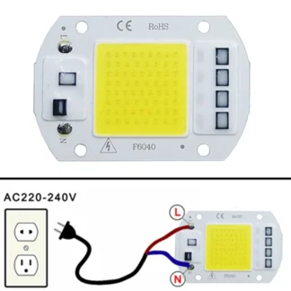 Led chip cob лампа 10w 20w 30w 50w ac 220v 240v ip65