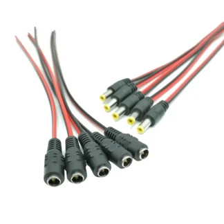 5pcs 10pcs 5.5x2.1 mm male female штекер 12v dc живлення