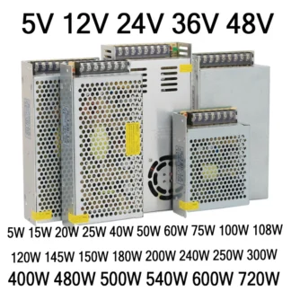 12v 24v 36v 48v 5v dc живлення блок smps 1a 2a 3a 5a 10a