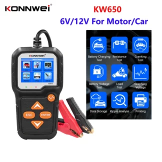 Тестер акумуляторів KONNWEI KW650 6V/12V CCA