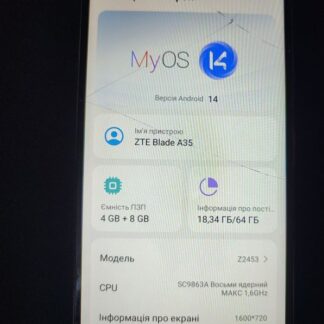 Мобільний телефон Zte blade a35 4/64gb