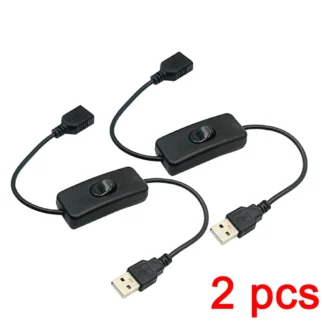 2 pcs usb кабель with перемикач on/off кабель extension