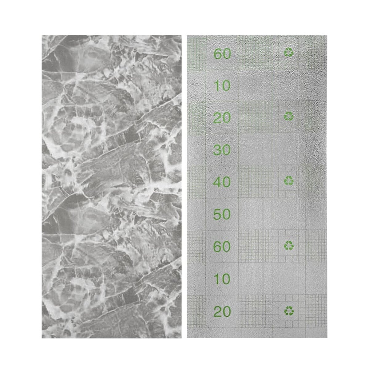 Самоклеючі шпалери 2800х450х1,5мм Чорний мармур — фото 3
