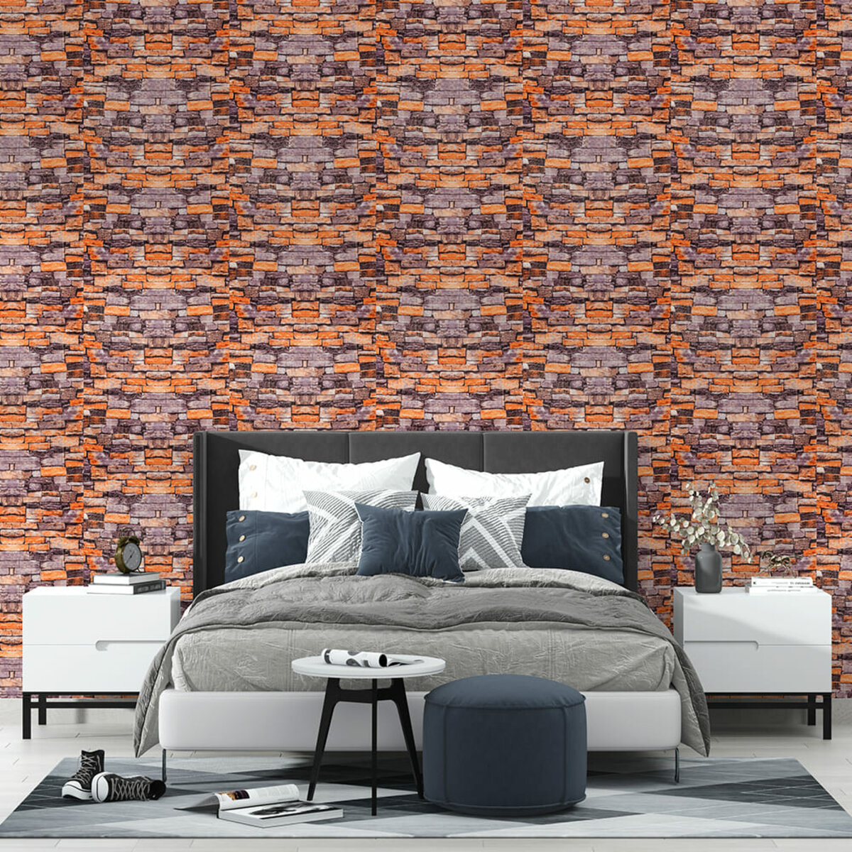Самоклеюча 3D панель пісковик катеринославська цегла — фото 7
