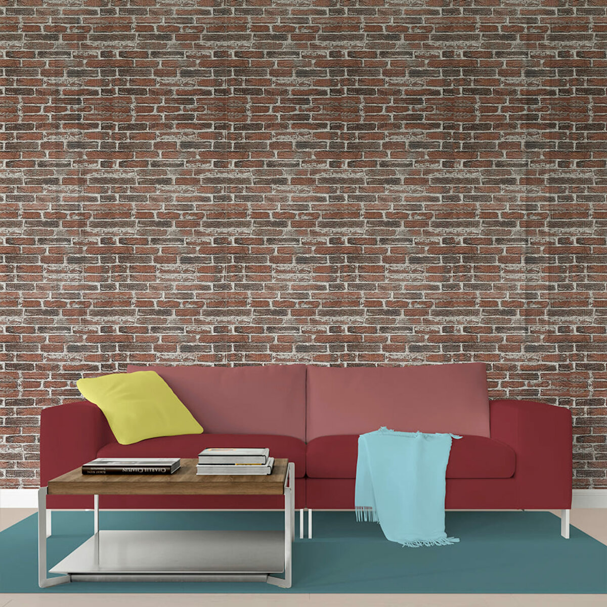 Самоклеюча 3d панель 3080x700x3мм червона катеринославська — фото 7